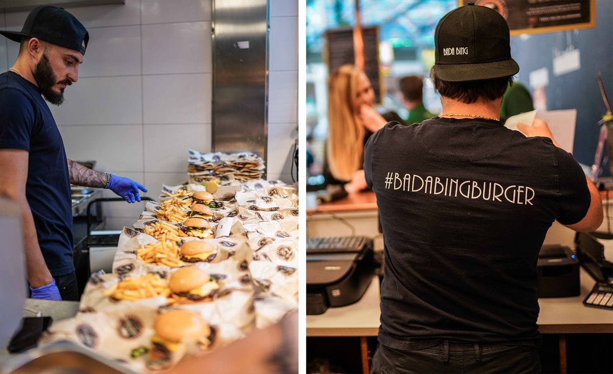 Bada Bing Burger på Asecs i Jönköping